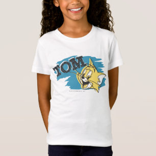 Blaues und gelbes Logo Toms T-Shirt