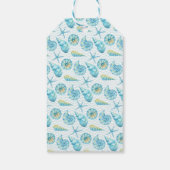 Blaues und gelbes Meer Geschenkanhänger (Rückseite)