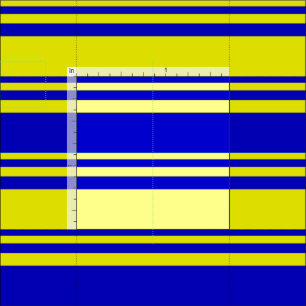 Blaues und gelbes Muster der Streifen Stoff