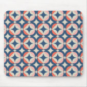 Blaues und geometrisches Muster Mousepad (Vorne)