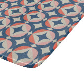 Blaues und geometrisches Muster Schneidebrett (Ecke)