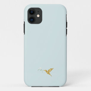 Blaues und goldenes minimalistisches modernes iPho Case-Mate iPhone Hülle