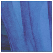 Blaues und goldenes tropisches Waldmuster Stoff (Nahaufnahme)