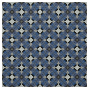 Blaues und graues Fliese Polsterungs-Gewebe Stoff