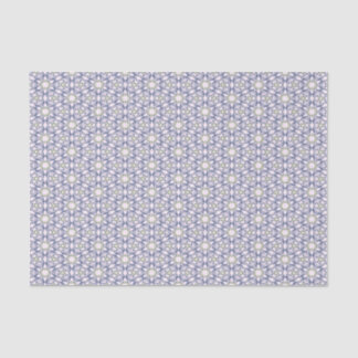 Blaues und grünes Blumenmuster Seidenpapier