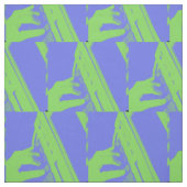 Blaues und grünes Gericht, das über Steno Maschine Stoff (Muster)