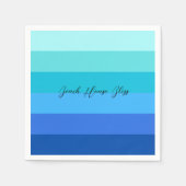 Blaues und grünes gestrichenes Papier Serviette (Vorderseite)