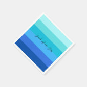 Blaues und grünes gestrichenes Papier Serviette (Ecke)