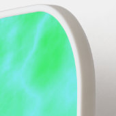 Blaues und grünes Marmormuster Pickleball Schläger (Linke Seite)