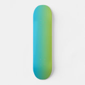 Blaues und grünes Ombre Skateboard (Vorderseite)