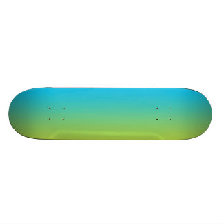 Blaues und grünes Ombre Skateboard