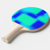 Blaues und grünes Patchwork Tischtennis Schläger (Vorderseite)