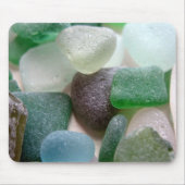 Blaues und grünes Seeglas Mousepad (Vorne)