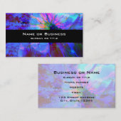 Blaues und Lila abstraktes Design Visitenkarte (Vorne/Hinten)