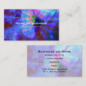 Blaues und Lila abstraktes Design Visitenkarte (Vorne/Hinten)