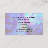 Blaues und Lila abstraktes Design Visitenkarte (Rückseite)