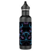 Blaues und Lila Dreieck Mandala Edelstahlflasche (Rechts)
