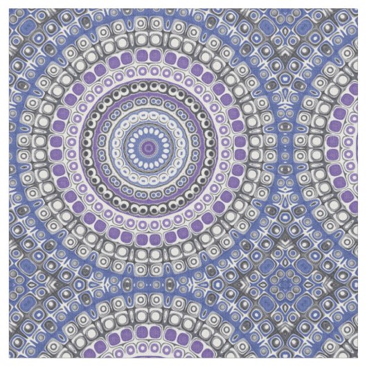 Blaues und Lila geometrisches Muster Stoff (Nahaufnahme)