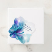 Blaues und Lila Hochzeitsdesign Geschenkanhänger (Beispiel)