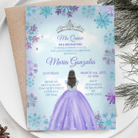 Blaues und Lila mexikanisches Girl Winter Mis Quin