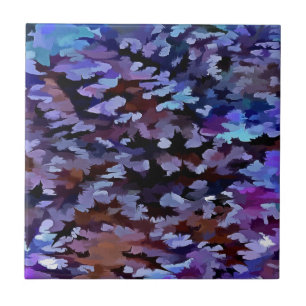 Blaues und lila-Tarnmuster Fliese