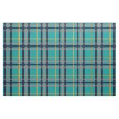 Blaues und orange kariertes Gewebe Stoff (Fat Quarter (45,7 x 55,9 cm))