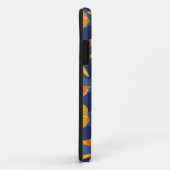 Blaues und orange Seashell-Muster Case-Mate iPhone Hülle (Hinten/Rechts)
