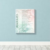 Blaues und rosa Blumenmuster mit Spitze Leinwanddruck (Insitu (Holzboden))
