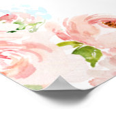 Blaues und rosa Geschlecht offenbart Stimmzeichen Poster (Ecke)