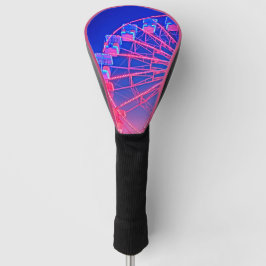 Blaues und rosa Riesenrad Golf Headcover