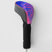 Blaues und rosa Riesenrad Golf Headcover (angewinkelt)