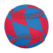 Blaues und rotes Bayernisches Muster für die Diama Baseball (Rückseite)