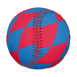 Blaues und rotes Bayernisches Muster für die Diama Baseball