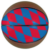 Blaues und rotes Bayernisches Muster für die Diama Basketball (Vorderseite)