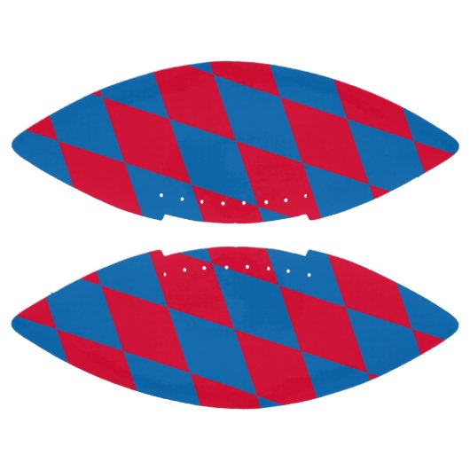 Blaues und rotes Bayernisches Muster für die Diama Football (Paneele)