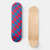 Blaues und rotes Bayernisches Muster für die Diama Skateboard (Vorderseite)