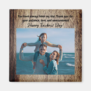 blaues und rotes Design für den besten Papa aller  Magnet