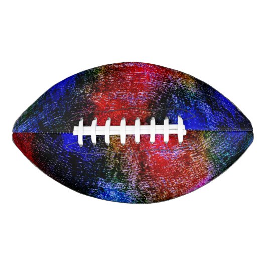 Blaues und rotes Material mit Ölfarbe Football (Vorderseite)