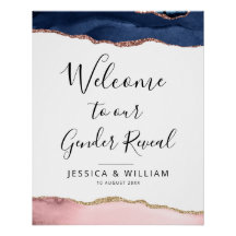 Blaues und rötlich-geratenes Babygeschlecht offenb