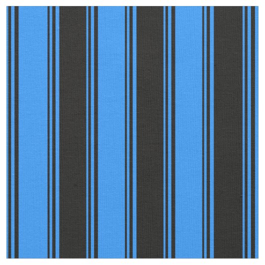 Blaues und schwarzes Farbmuster der Streifen Stoff (Nahaufnahme)