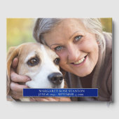 Blaues und Silberes Kreuz - Foto des Lebens Gästebuch (Rückseite)