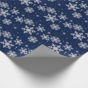 Blaues und silbernes geschenkpapier