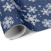 Blaues und silbernes geschenkpapier (Rolleneckpunkt)