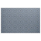 Blaues und silbernes Mandala-Musterdesign Stoff (Fat Quarter (45,7 x 55,9 cm))