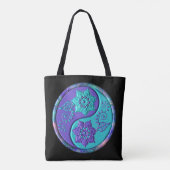 Blaues und violettes Yin Yang Tasche (Rückseite)