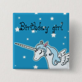 Blaues und weißes button