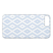 Blaues und weißes Diamantmuster Case-Mate iPhone Hülle (Rückseite (Horizontal))