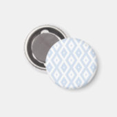 Blaues und weißes Diamantmuster Magnet (Vorderseite/Rückseite)