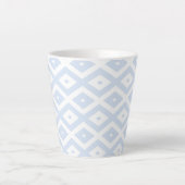 Blaues und weißes Diamantmuster Milchtasse (Vorderseite)