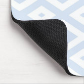 Blaues und weißes Diamantmuster Mousepad (Ecke)